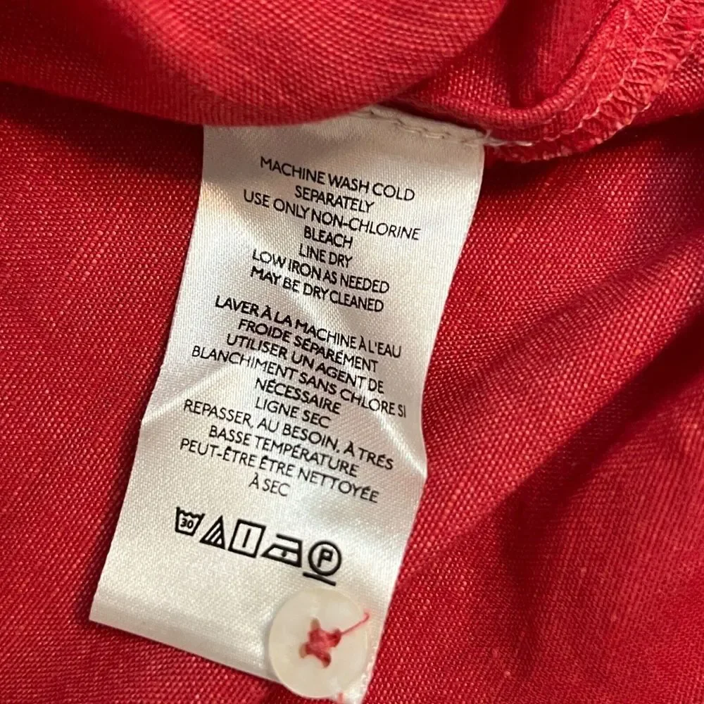 Maeve Red Button Down Shirt - Picture 5 of 11